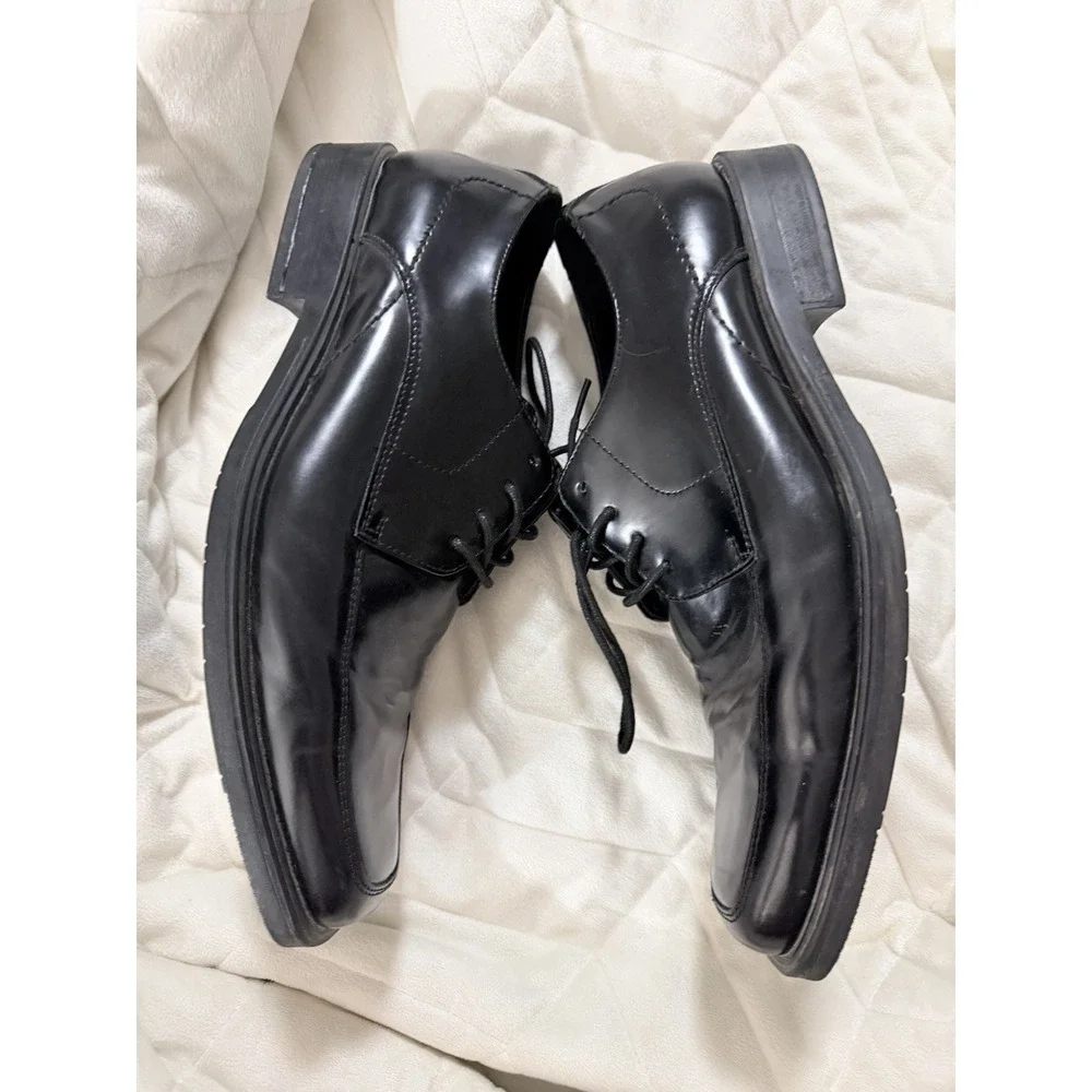 Kenneth Cole Reaction Ortholite Oxford Square Toe Dress Shoe Serve Ice Stat 9.5‎